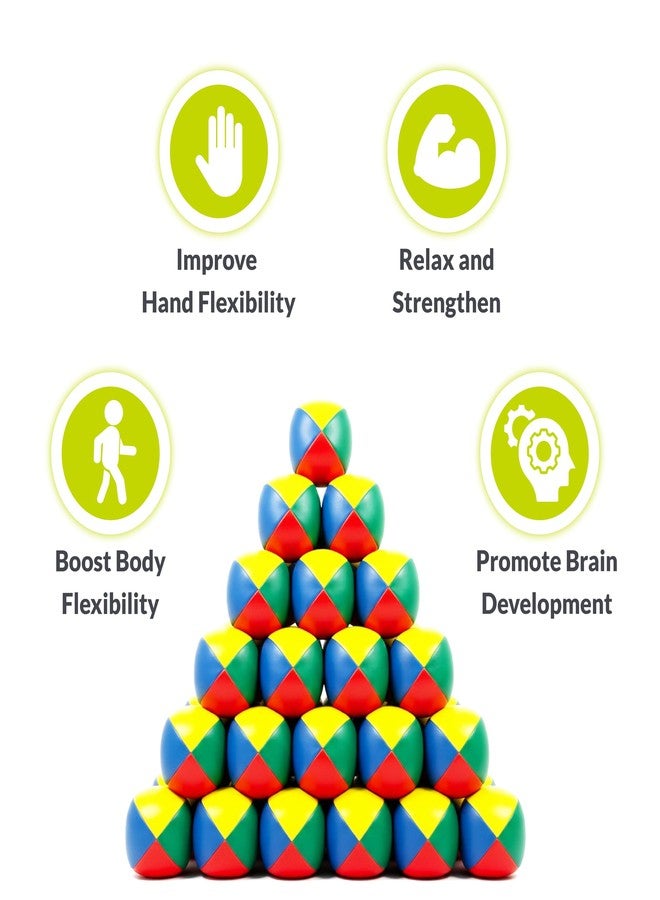GISCO كرات التلاعب الرسمية من جيسكو | كرات تلاعب ناعمة بألوان قوس قزح | عبوة من 3 كرات - Image 5